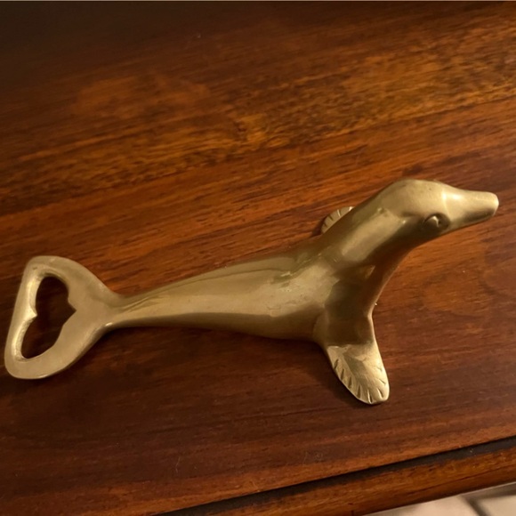 Vintage Solid Brass Seal Bottle Opener - Picture 5 of 8